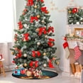 thumbnail image 4 of GZHJMY Dark Pumpkin Halloween Christmas Tree Mat, Round Christmas Tree Stand Mat Decoration for Holiday Party Home Christmas Day Ornaments Floor Door, 28.3", 4 of 6