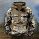 thumbnail image 1 of MHFRRA Sudadera con Capucha Informal de Camuflaje para Hombre con Cordón y Cremallera, Ropa Deportiva Cómoda para Actividades Al Aire Libre Caqui, 1 of 3