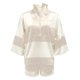 thumbnail image 5 of Conjunto de 2 piezas de verano para mujer: camiseta oversize a rayas y pantalones cortos, poliéster, tallas S-XXL, transpirable para hacer ejercicio o estar por casa., 5 of 5