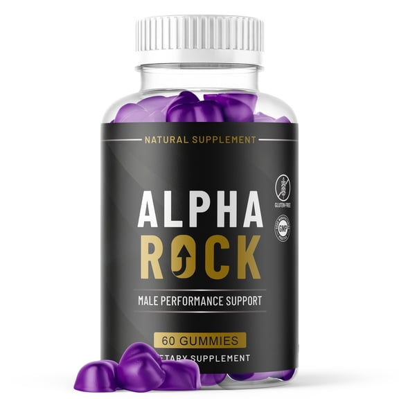 AlphaRock Gummies Advanced Formula All Natural Vitamin Supplement 60 Gummies