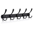 thumbnail image 5 of Hweilai (15 Hooks, 2 Pack)Wall Coat Racks, Wall Coat Rack, Coat Racks, Stainless Steel Wall Coat Rack, Coat Rack, Black Wall Hook, 5 of 5