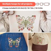 Poolin EOC07RE Embroidery Machine with Large 7.9 x 15 Inch Hoop, Computerized Embroidery Machine for Home & Small Business,