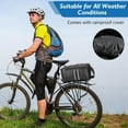 thumbnail image 6 of Zacro Bike Bag for Rear Rack, 8L Waterproof Bicycle Rear Seat Bag Cycling Cargo Luggage Bag with Rain Cover, Black, 6 of 6
