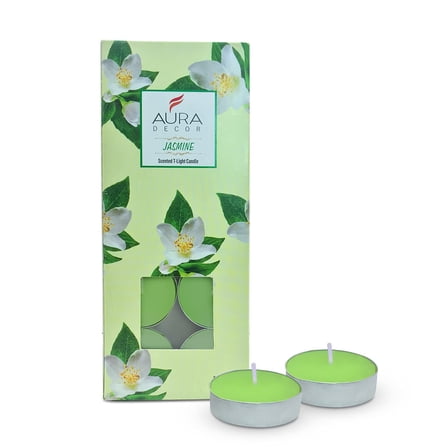 Tea Light Candles Scented Home Décor Tea Light Candles For Decoration (Jasmine) -Set of 10