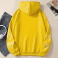 thumbnail image 4 of Trushirts Womens Yellow Oversized Full Zip Hoodie - Spider Web Heart Print, 100% Polyester Soft with Kangaroo Pocket, Warm for Spring/Fall/Winter, S-XXXL,Size 3XL, 4 of 4