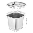 thumbnail image 3 of Condimento de condimento de condimento de condimento de acero inoxidable para el recipiente de especias de cocina para el hogar, 3 of 8