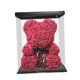 thumbnail image 5 of Oso de rosas con caja, adorable oso de flores preservadas, regalo artificial para bodas y fiestas. Rojo, 5 of 9