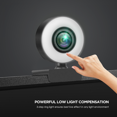 thumbnail image 4 of 1080P webcam with microphone and ring light Full HD, 4 of 5