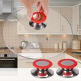 thumbnail image 4 of Unique Bargains 5pcs Pot Lid Knob Handle Silicone and Stainless Steel Knobs Cookware Utensils Cover Replacement Red, 4 of 7