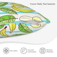 thumbnail image 6 of LNWH Cartoon Banana Throw Pillow Covers, Square Soft Linen Decorative Pillow Cases, 18"x18", 6 of 8