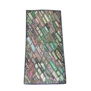 Mogul Vintage Ethnic Green Tapestry Beautiful Handmade Embroidered Table Throw Patchwork Wall Decor Wall Art