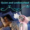 thumbnail image 2 of W & O Handheld Turbo Fan, Portable Rechargeable Mini Fan with High-Speed Airflow, USB-C Personal Cooling Fan for Travel, Outdoor Activities, Camping and Summer Use-Pink, 2 of 10