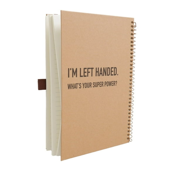 Urby Left Handed Notebooks College Ruled, Hard Cover, 8.5" X 5.7" for Left Handed People. (1 Pack)