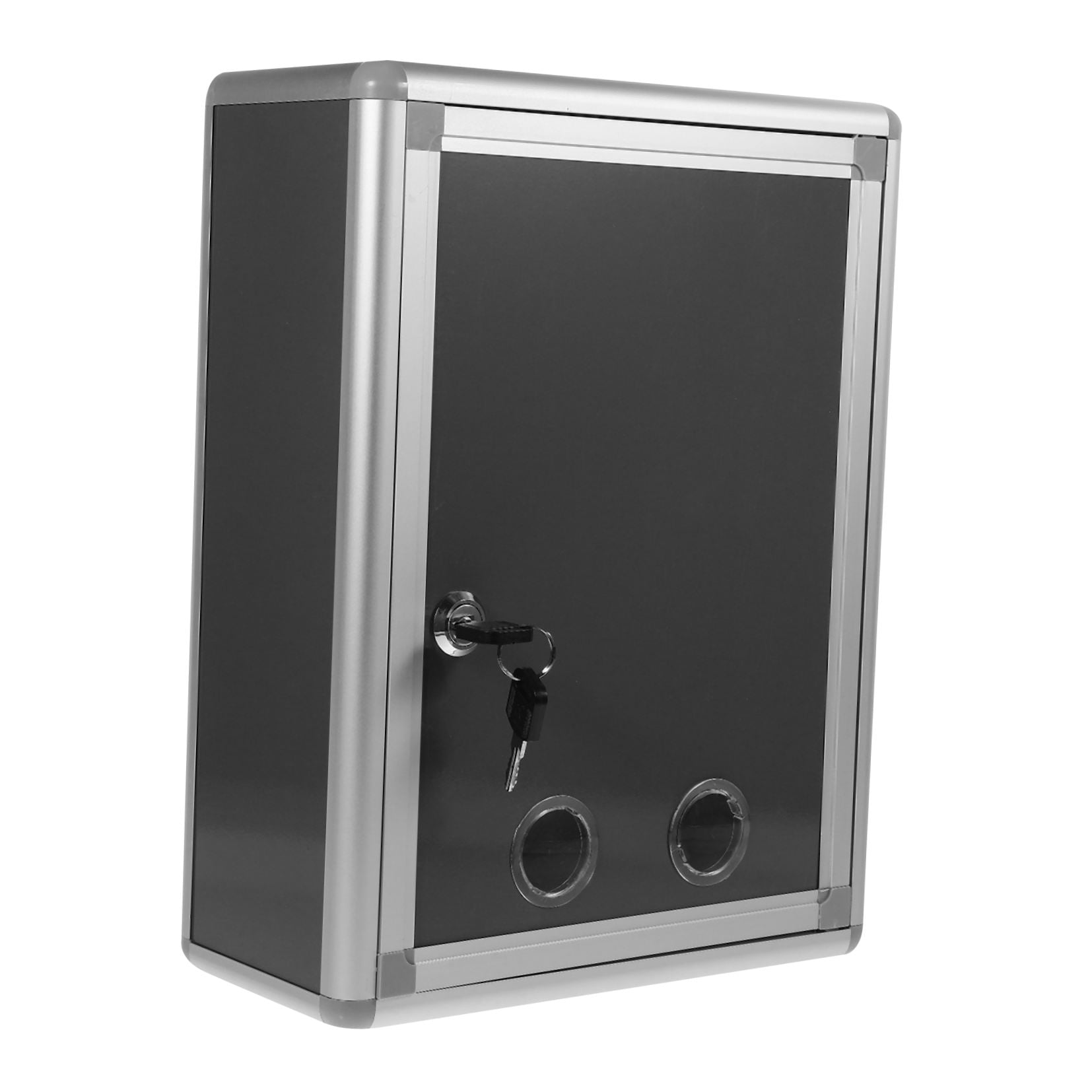 WHAMVOX Modern Post Wall-mounted Suggestion Box Office 32.50X24.50X11.00CM Silver