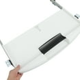 thumbnail image 4 of Adjustable Under Desk Keyboard Tray with Clamp Ergonomic Sliding Keyboard Holder for Desk, White Keyboard Mouse Pad for Standing Desks and Small Workspaces, 4 of 8
