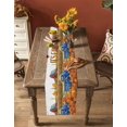 thumbnail image 5 of Ldtrchee Farmhouse Fall Table Runner 60 Inches, Thanksgiving Pumpkins Truck Bed Runner Dresser Scarves Tabletop for Indoor Outdoor Parties/Ceremony/Banquet, 13" x 60", 5 of 8