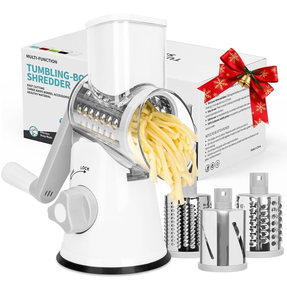 Rallador Rotatorio X Home con 3 Cuchillas y Base de Succión