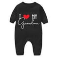 thumbnail image 2 of Bovxnpu Fall Winter Newborn Bodysuit, Infant Rompers, Toddler Kids Boys Long Sleeve Valentine's Day Heart Print T-Shirt Jumpsuit Romper, 2 of 6