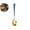 Blue, variant on VQPeo Stainless Steel Spoon – Long Handle Round Soup Spoon for Dessert, Watermelon, Stirring & Eating – Durable, Rust-Resistant Kitchen & Dining Spoon