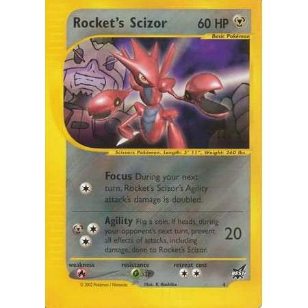 Pokemon Promo Cards Rocket's Scizor #4 [Best Of (Best Pokemon Cards To Have)