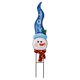 thumbnail image 3 of Letreros navideños para jardín al aire libre con diseño de muñeco de nieve y Papá Noel con estacas decorativas, 3 of 5