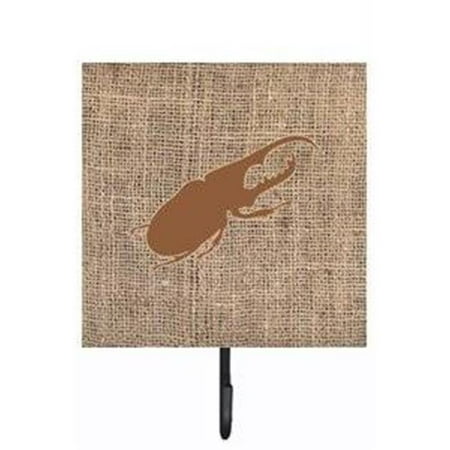 

Carolines Treasures BB1056-BL-BN-SH4 Beetle Burlap and Brown Leash Or Key Holder