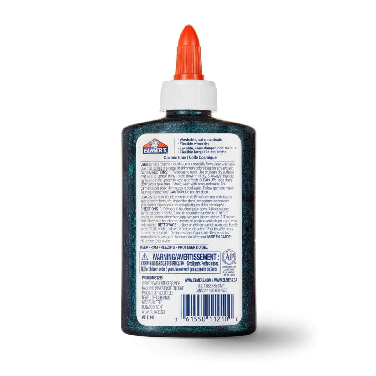 Elmer's Teal & Purple Cosmic Liquid Glue, 6 Pack