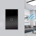 thumbnail image 1 of TopLLC Interrupteur Intelligent, Interrupteur Mural Intelligent Wi-Fi, Interrupteur Tactile Wi-Fi 2,4 GHz, Compatible avec les Interrupteurs Muraux US, 1, 1 of 5