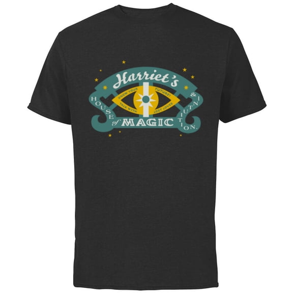 Disney Haunted Mansion Movie Harriet’s House of Magic Logo - Short Sleeve Cotton T-Shirt for Adults - Customized-Black