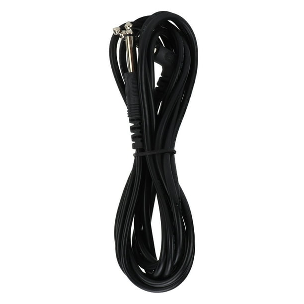 Cable de conexión para amplificador de guitarra, cable de conexión para pedal de efectos, cable de 3 metros, accesorio para instrumento, cabezal recto y cabezal en ángulo.