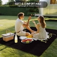 thumbnail image 4 of White Daisy Outdoor Rug for Patio/Deck/Porch, Non-Slip Large Area Rug 6 x 9 Ft, Spring Hello Daisy Floral Black Indoor Outdoor Rugs Washable Area Rugs, Reversible Camping Rug Carpet Runner, 4 of 8