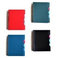 thumbnail image 1 of 4-Subject Small Mini Spiral Notebooks with Plastic Covers, 4-ct Set, 1 of 5