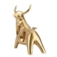 thumbnail image 5 of Decoraciones de oficina, escultura de toro dorado de resina Escultura de toro dorado de resina Estatua de toro Feng Shui elegante y moderna, 5 of 8