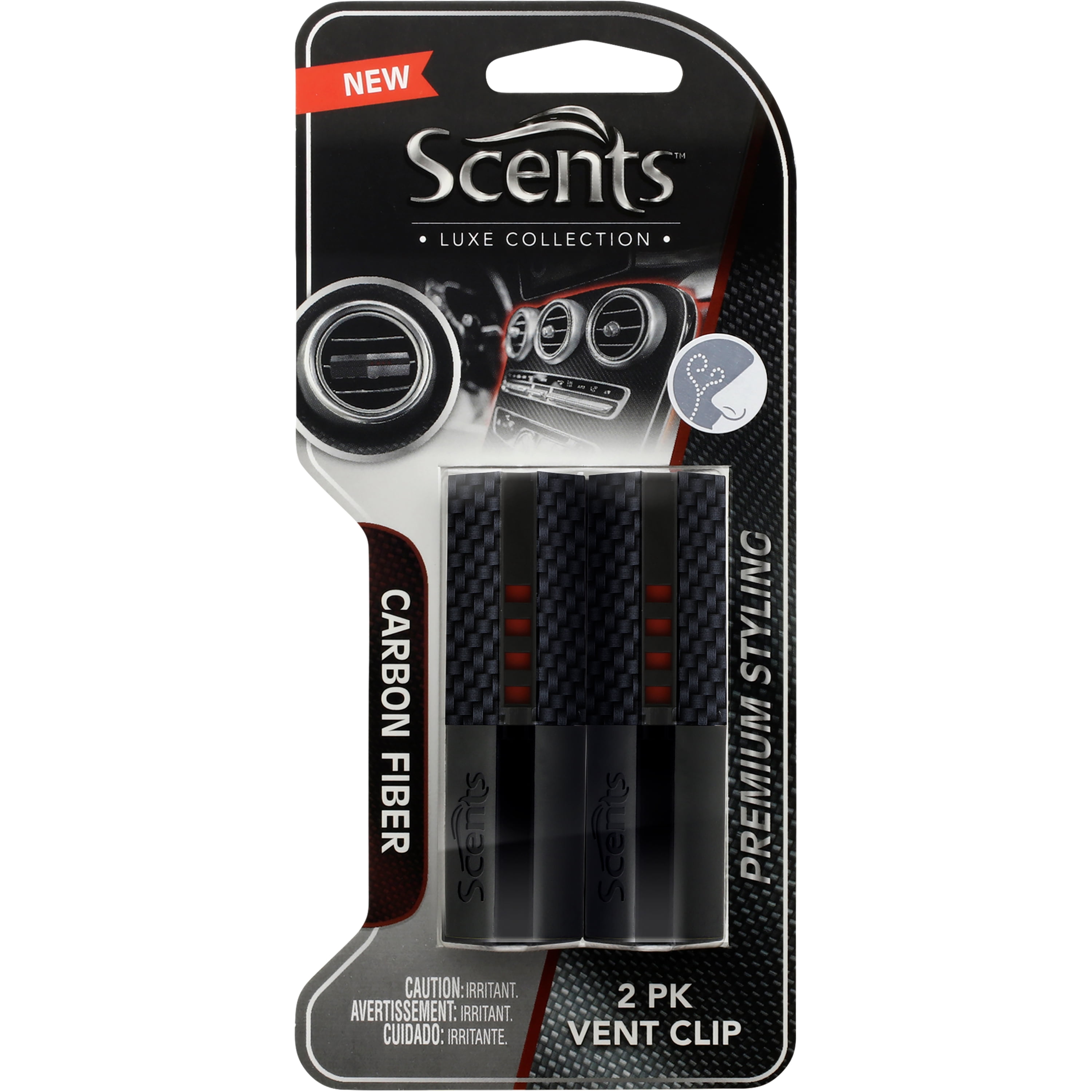 Scents® 2Pack Luxe Vent Carbon Fiber Air Freshener