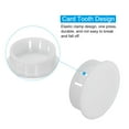 thumbnail image 4 of Uxcell 30mm 1.2" Plastic Hole Plugs, Flush Type Round Hole Cover Snap in Locking Hole Tube, White 60Pcs, 4 of 6