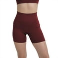 thumbnail image 5 of YITTY Active Women's UltraLuxe High Waist Pocket Biker Shorts – 3"/6" Tummy Control, Compression, Breathable & Activewear, Burgundy, XL, 6", 5 of 8