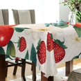 thumbnail image 5 of Yayeee Tablecloths 60" x 60" Rectangle Wrinkle Resistant Party Table Cover, Strawberry Pattern, 5 of 8