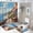 Cartoon Homestay, variant on 4 Pieces Country Homestay Shower Curtain Set Vintage Abstract City Corner Bathroom Decor Sets with Rugs Bathroom Accessories Set Bathroom Curtain Shower Set with 12 Hooks