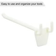 thumbnail image 3 of Uxcell 4 Inch Plastic Pegboard Hooks Fits 1/4 Inch Holes Pegboards, 50 Count, 3 of 7