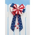 thumbnail image 3 of Patriotic Bow Door Hanger by Fox River Creations, Festive Flag Décor, Metal, 13 ½” H x 8” W, 3 of 4