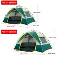 thumbnail image 2 of Tente Escamotable Extérieure - Tente de Camping Instantanée Automatique Portable et Résistante pour 2-3 / 3-4 Personnes, Tente Familiale Camping Randonnée Sac à Dos Vert Foncé pour 2-3 Personnes, 2 of 6