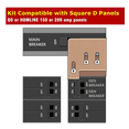 thumbnail image 3 of Generator Interlock Kit for D QO or Homeline 150 or 200 Amp Panels. 1-3/8Inch Space Between Main & Generator Breaker, 3 of 6