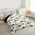 thumbnail image 3 of Castle Fairy Cartoon Truck 2pcs Bedding Comforter Set,Construction Vehicles Twin Comforter Sets,Tractor Excavator Breathable Bedding Set,Breathable Kawaii Home Decor,Reversible, 3 of 8