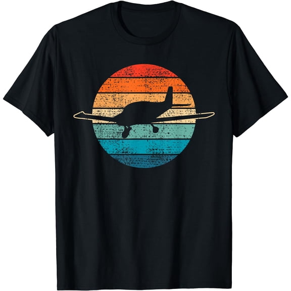 Microlight Airplane Aviator Vintage Retro Plane Gift T-Shirt