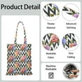 thumbnail image 5 of Botanical Garden Print Reusable Tote Bag - Compact Folding Design & Durable Fabric, 5 of 6