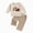 H135-Beige, variant on TOWED22 Toddler Boy Outfits Cartoon Print Long Sleeve Sweatshirt Tops Casual Pants Baby Boy Clothes 2pcs Set Casual Clothing(White,2-3 Y)