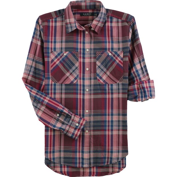 Camisa a cuadros Ralph Lauren Mujer Rojo Pequeña Button Down Shirt