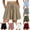 Khaki, variant on Womens High Waisted Flowy Shorts - Drawstring Elastic Waist Wide Leg Loose Casual Summer Shorts with Pockets Light Blue L