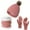 Pink, variant on Men's And Women's Knitted Wool Warm And Velvet Padded Winter Scarf Gloves Hat Scarf Scarf Gloves Hat Women