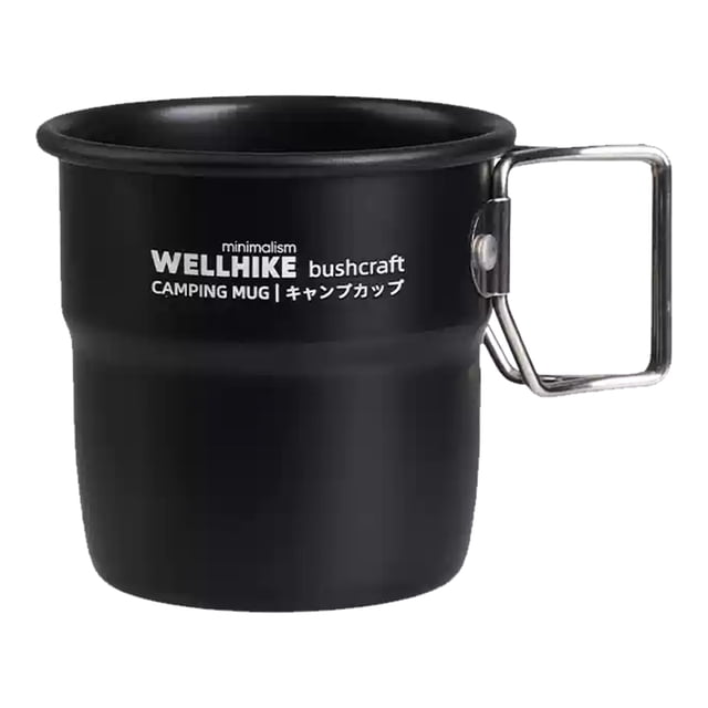 Camping Aleación Aluminio 300 Ml Con Asa Plegable para Mochileros ()